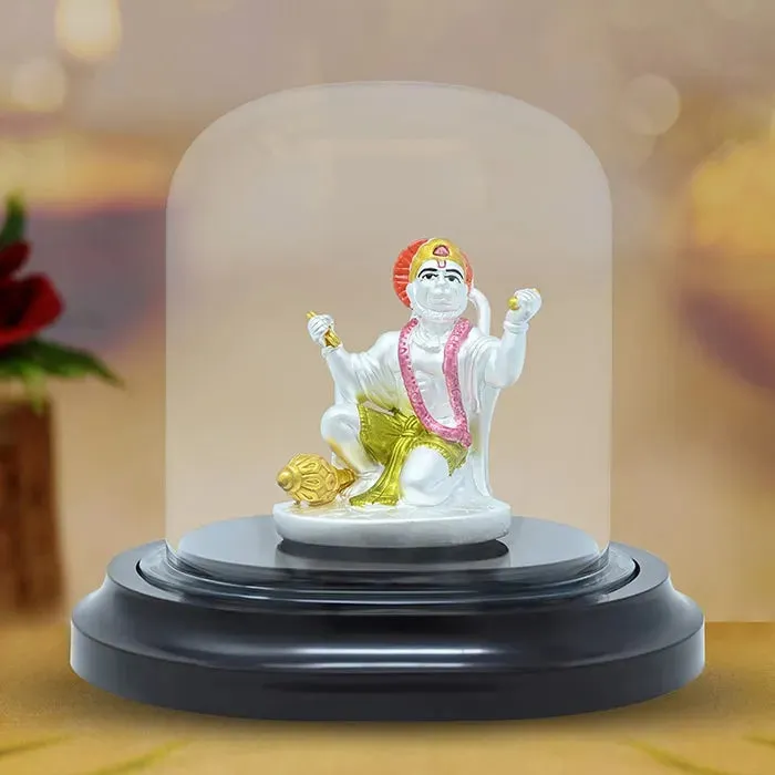 999 Silver Devotee Divine Hanuman Idol