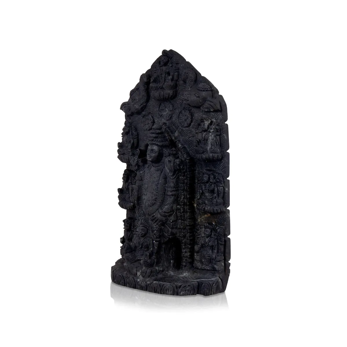 Adbhut Balaji Ashta Lakshmi Shaligram Murti - 13 x 7.5 Inches | Shaligram Idol/ Saligram Murti for Pooja/ 4.300 Kgs