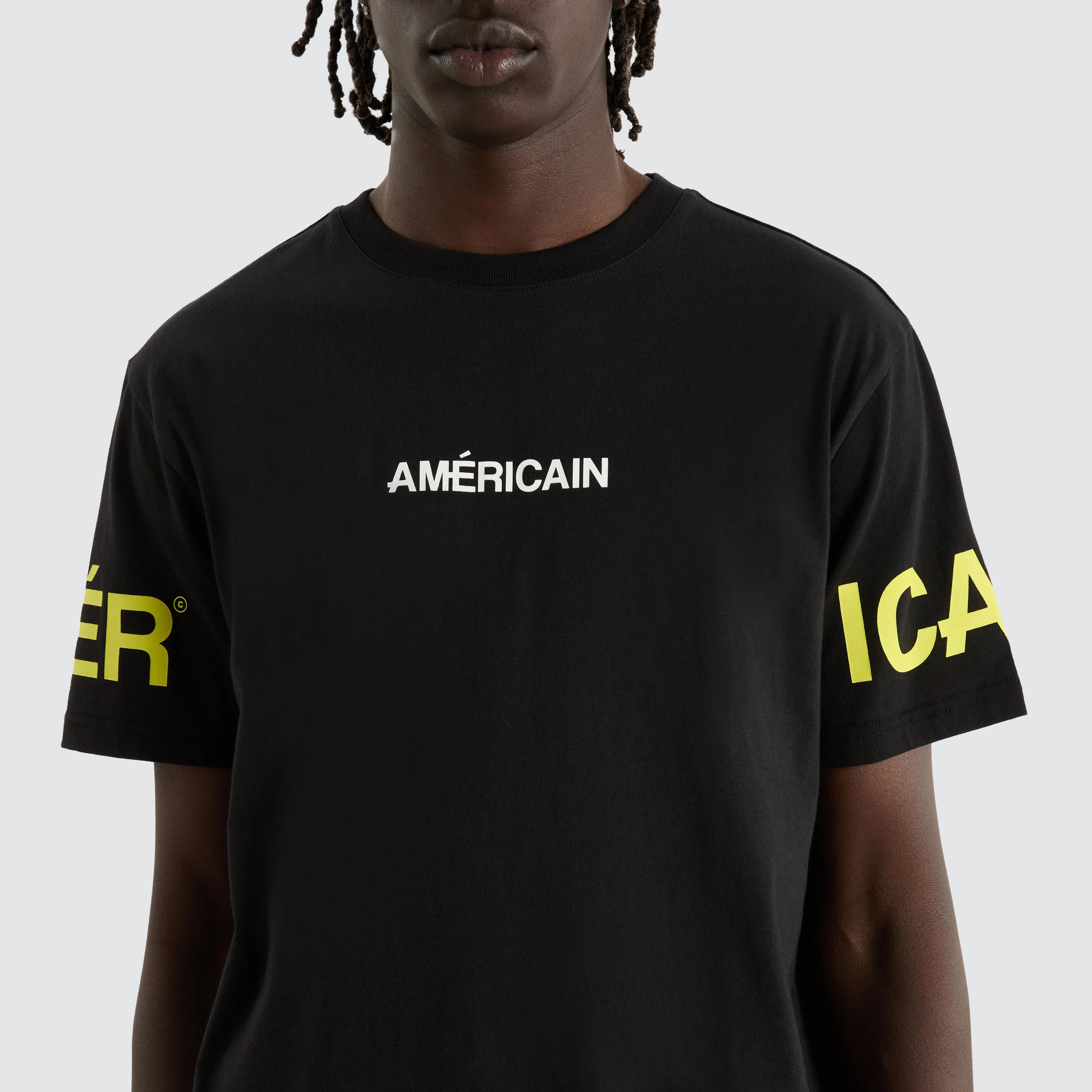 Aedan Dual Curved Tee Jet Black