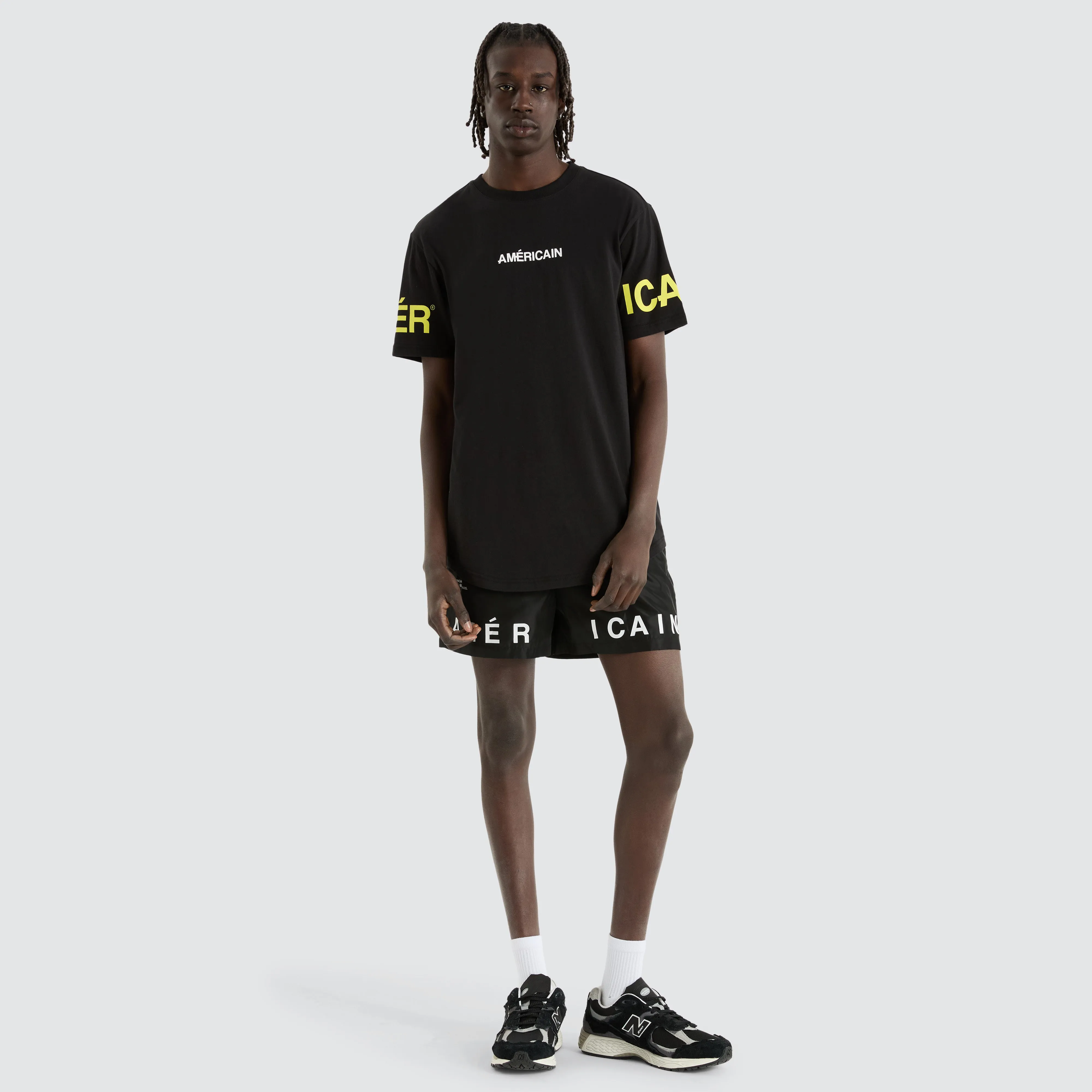Aedan Dual Curved Tee Jet Black