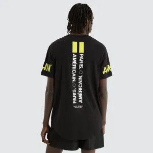 Aedan Dual Curved Tee Jet Black