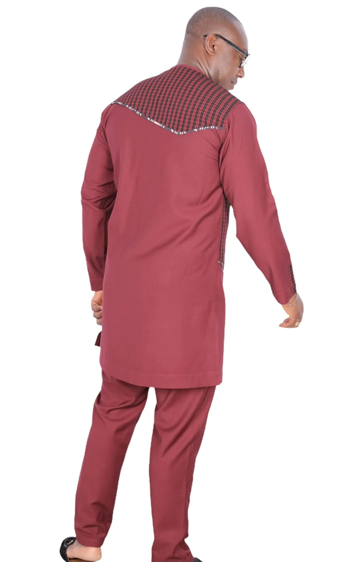 African Senator Traditional Set Red