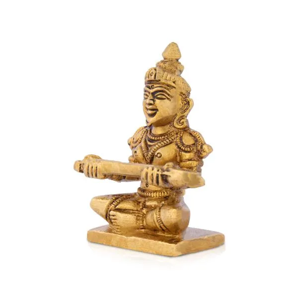 Annapuran Devi Murti - 3 x 2.5 Inches | Brass Idol/ Annapoorani Statue/ Annapurna Idol for Pooja