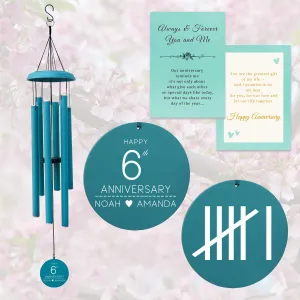 Anniversary Gift Personalized Engraved wind chime WCP29