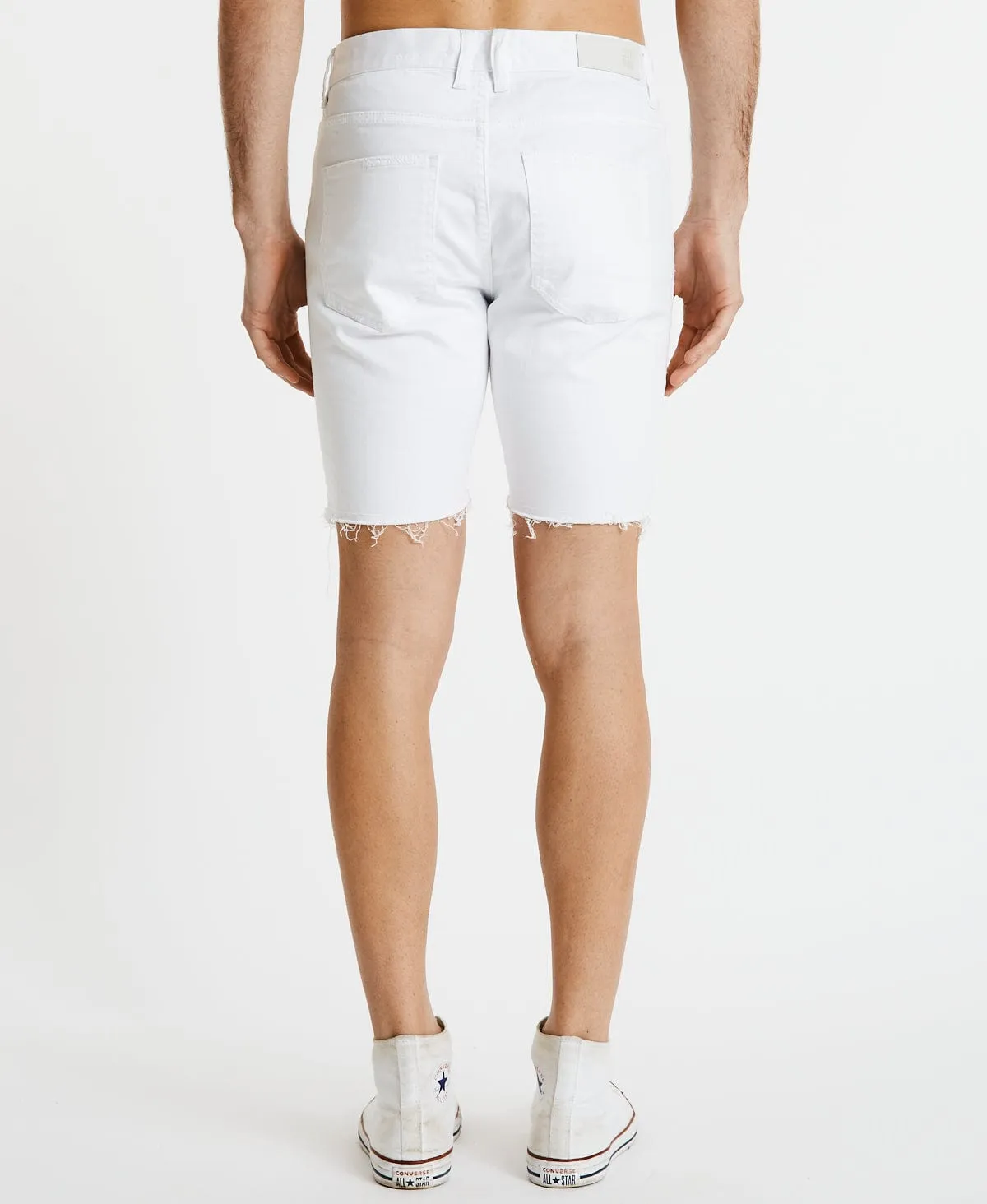 Blade Runner Raw Hem Short White