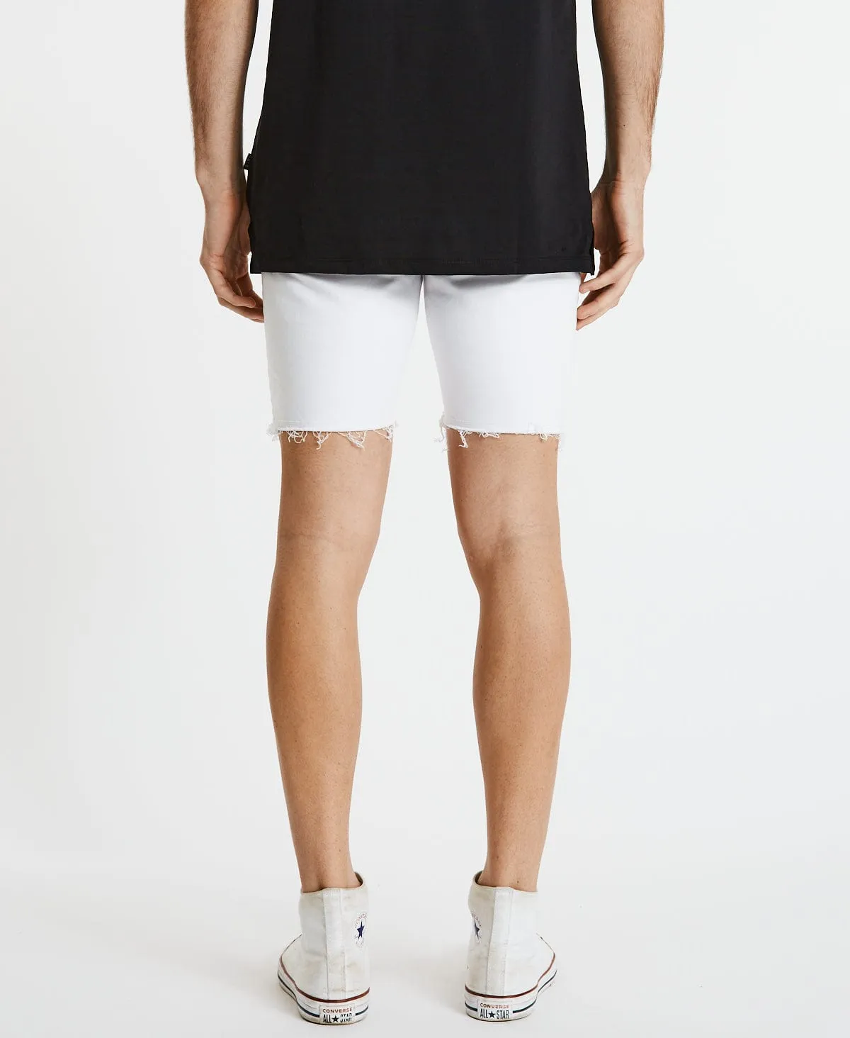Blade Runner Raw Hem Short White