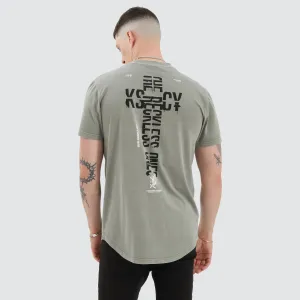 Brook Dual Curved Tee Pigment Khaki