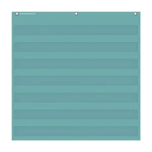 Calming Blue 7 Pocket Chart