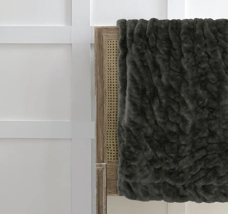Clayton 130x170cm Throw Rug Khaki