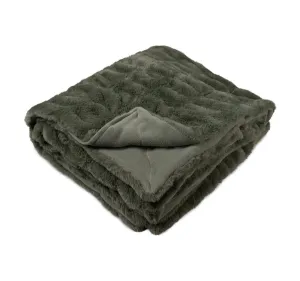 Clayton 130x170cm Throw Rug Khaki