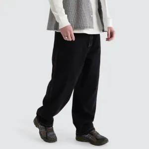 Emb Pocket Bull Denim Pant Raw Black