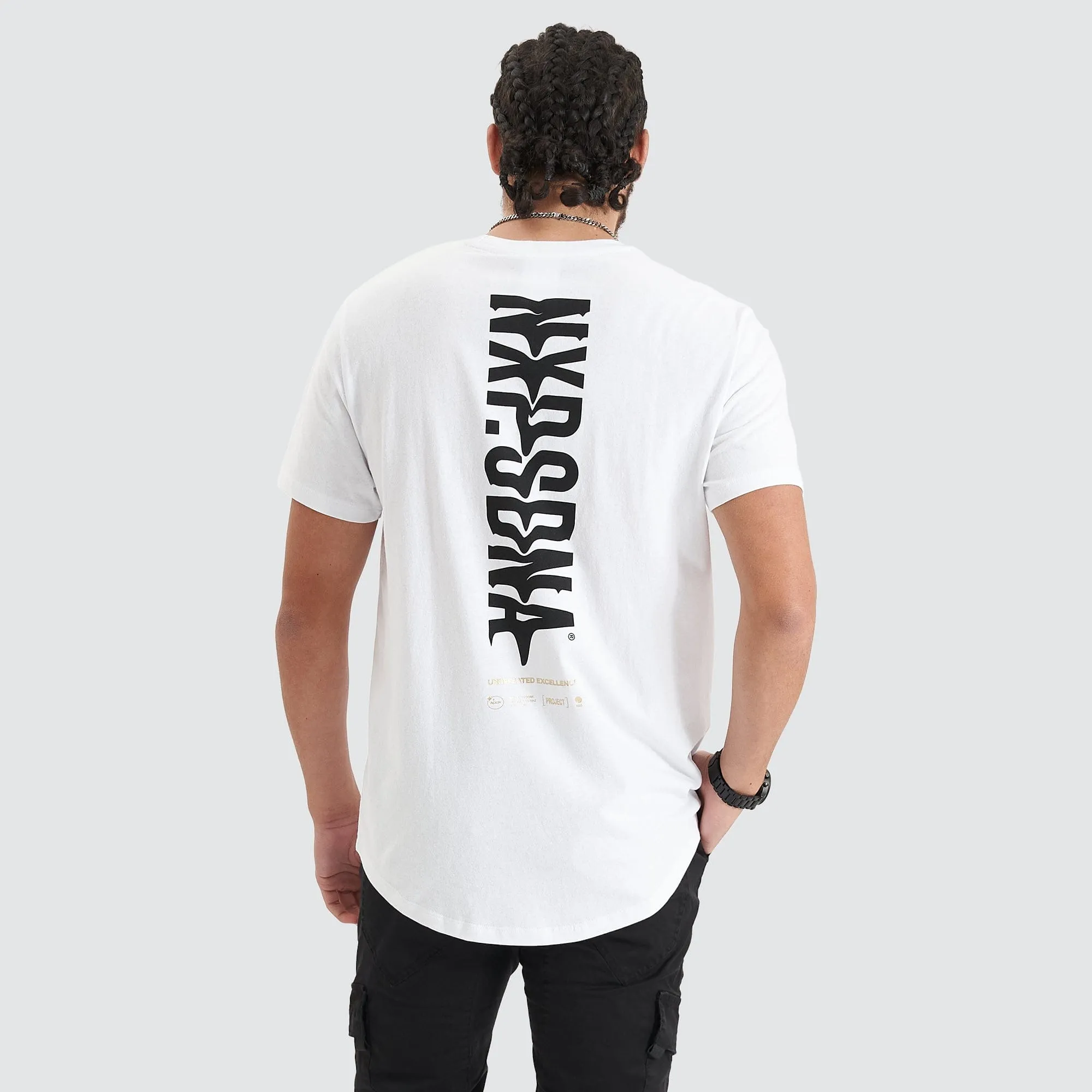 Endplate Dual Curved Tee Optical White