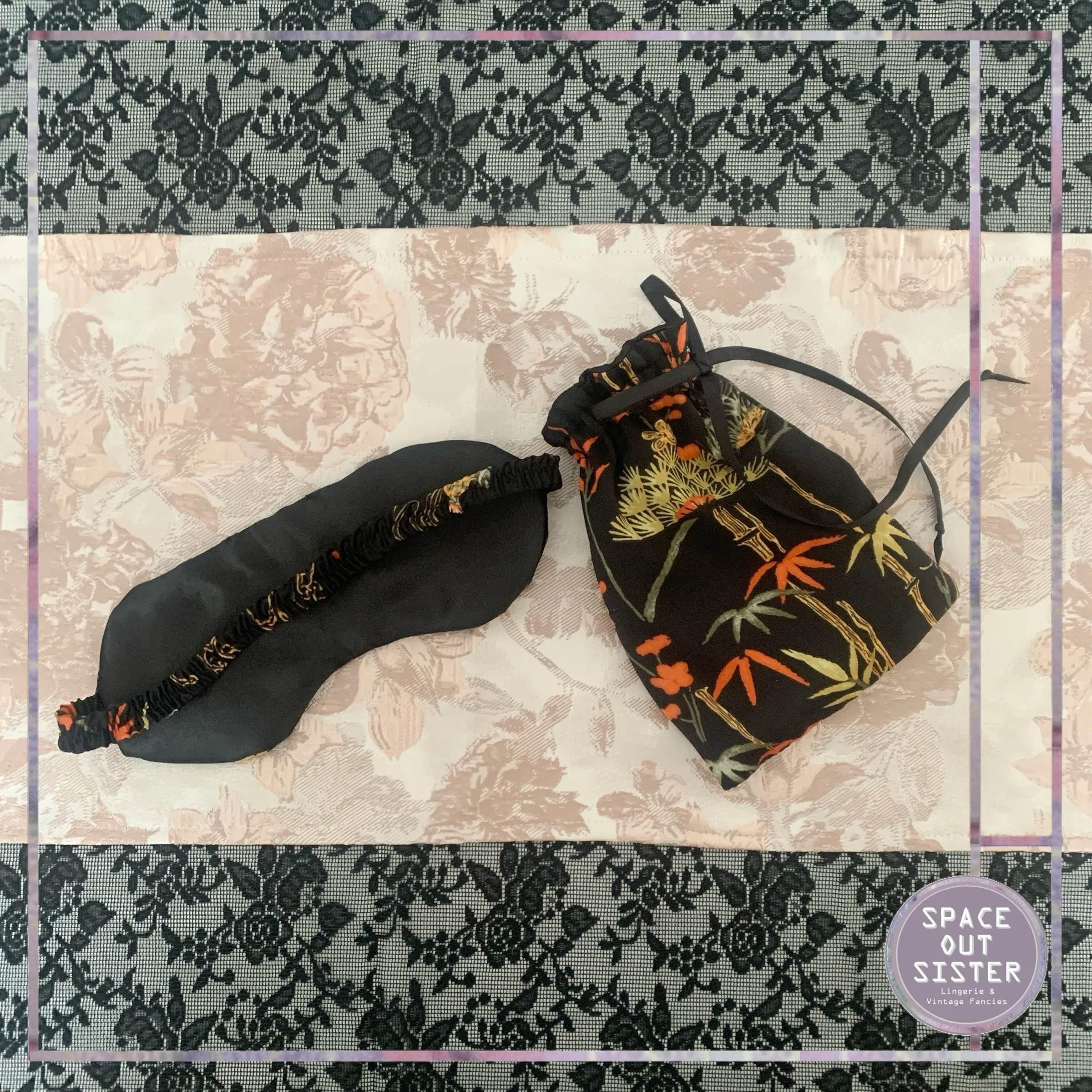 Handmade Sleep Mask & Pouch Bamboo