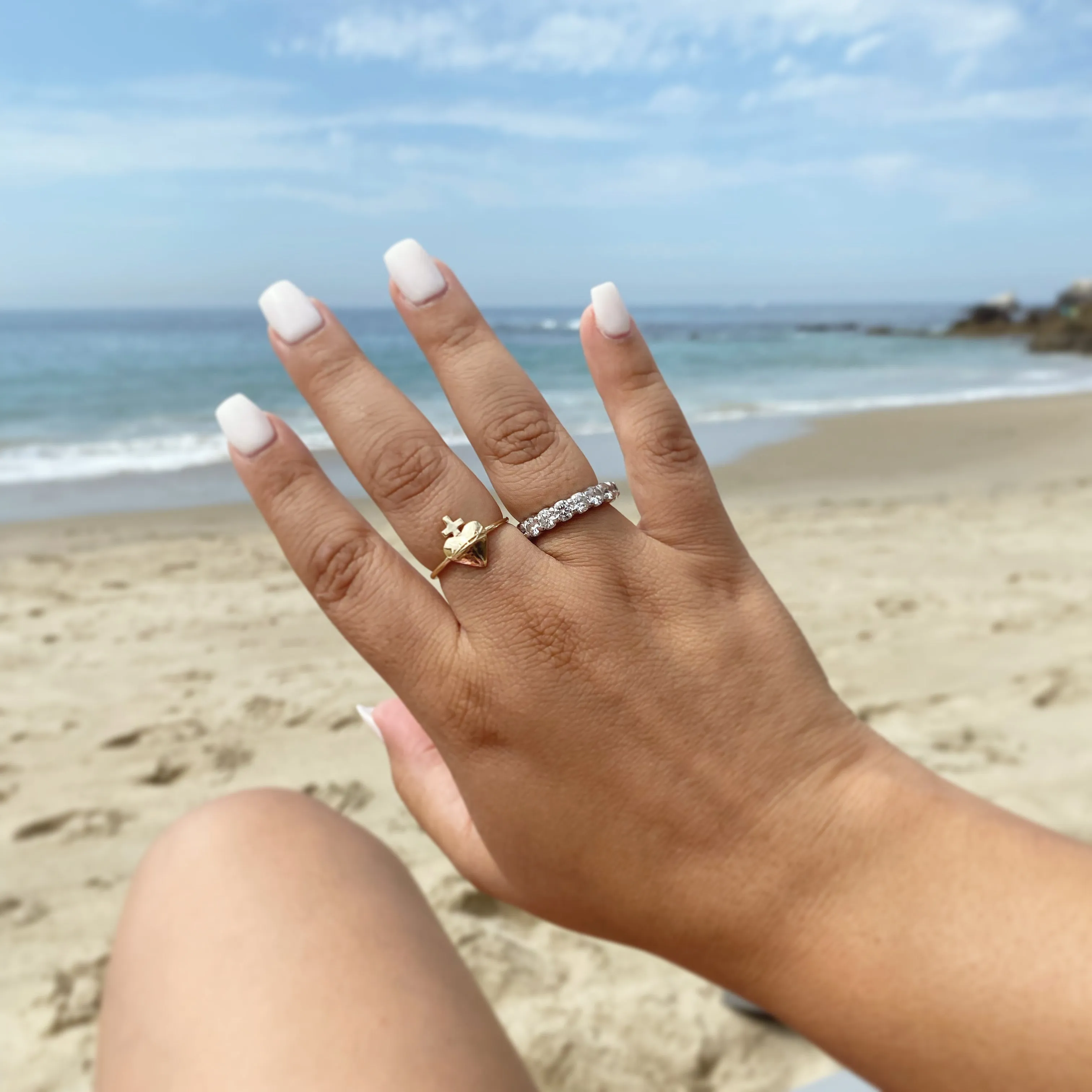 Holy Heart™ Sacred Heart Ring in 14k Gold