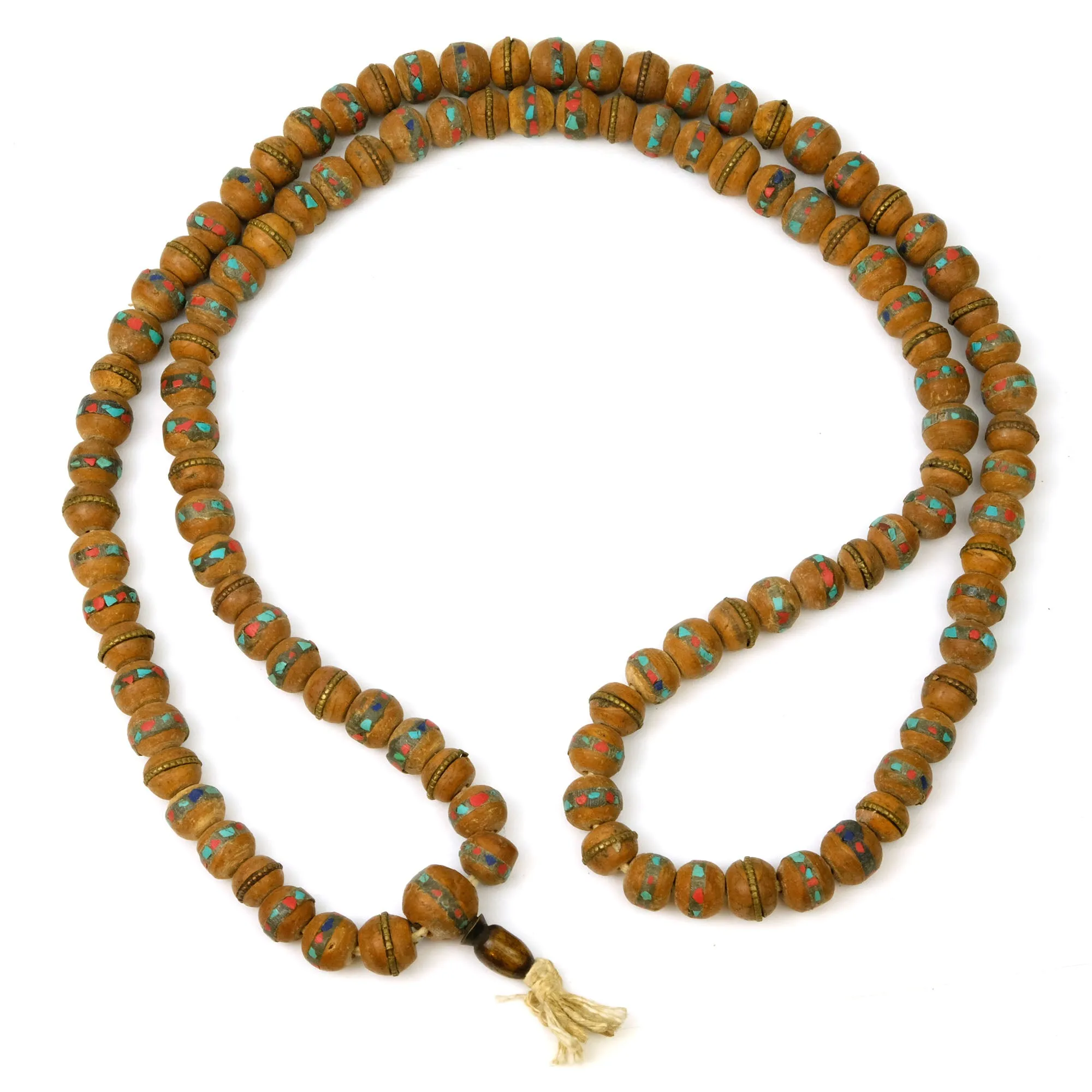 Inlaid Bodhi Mala Lg. 12 -13mm