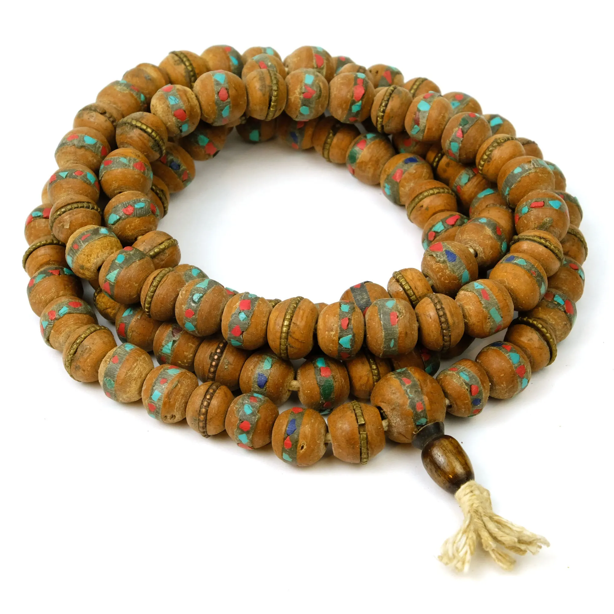 Inlaid Bodhi Mala Lg. 12 -13mm