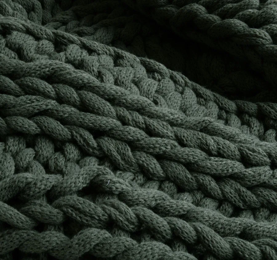 Jemma 120x150cm Throw Rug Olive