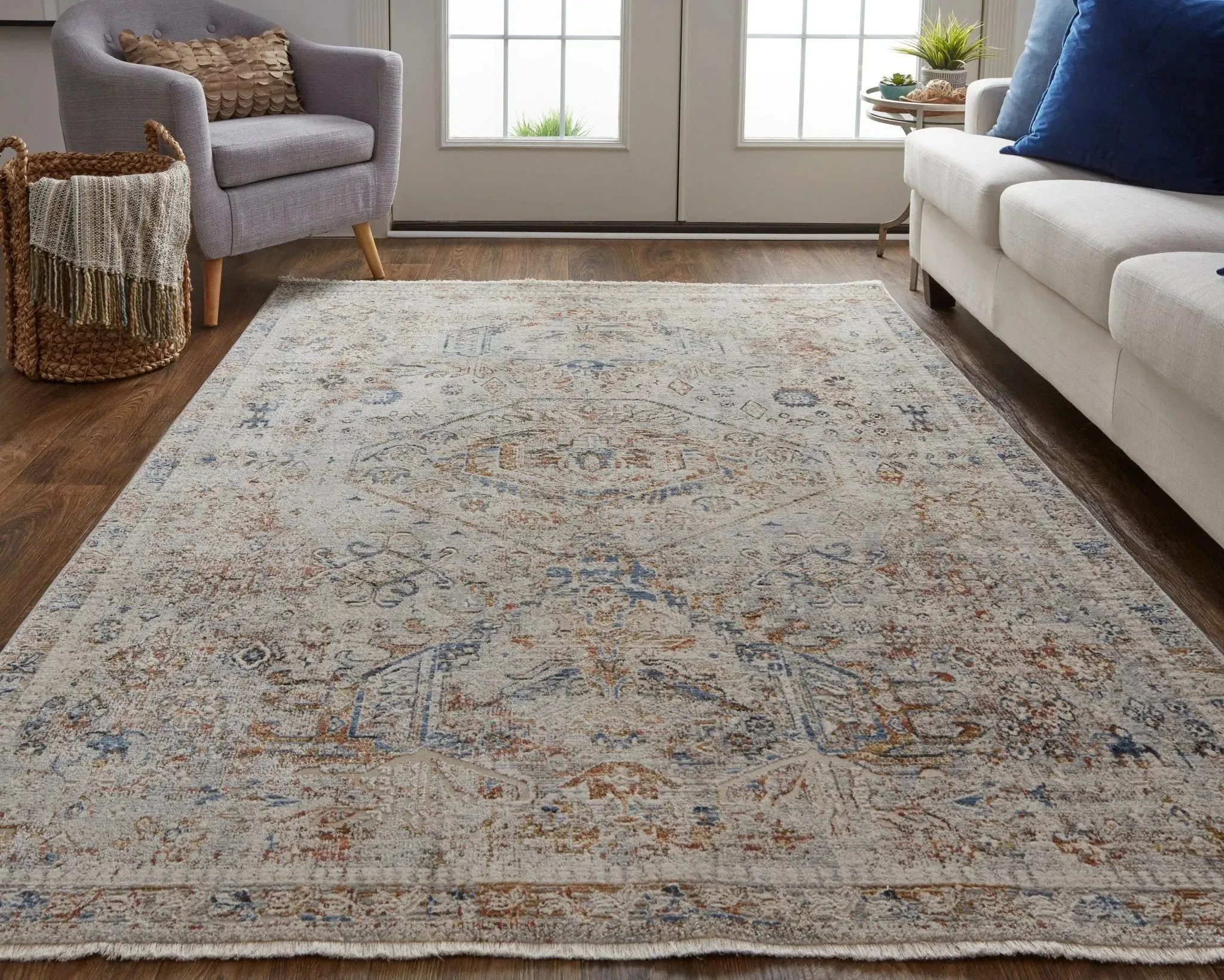 Kaia KAI39GJF Grey/Multi Rug