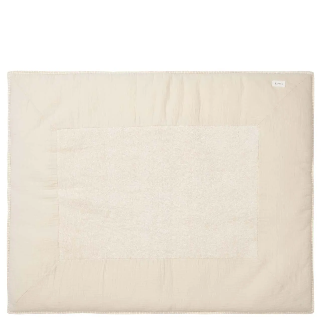 Koeka Play Pen Cloth 80x100cm Faro | Warm White /Sage