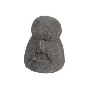 Mini Happy Jizo Buddha Volcanic Stone Statue