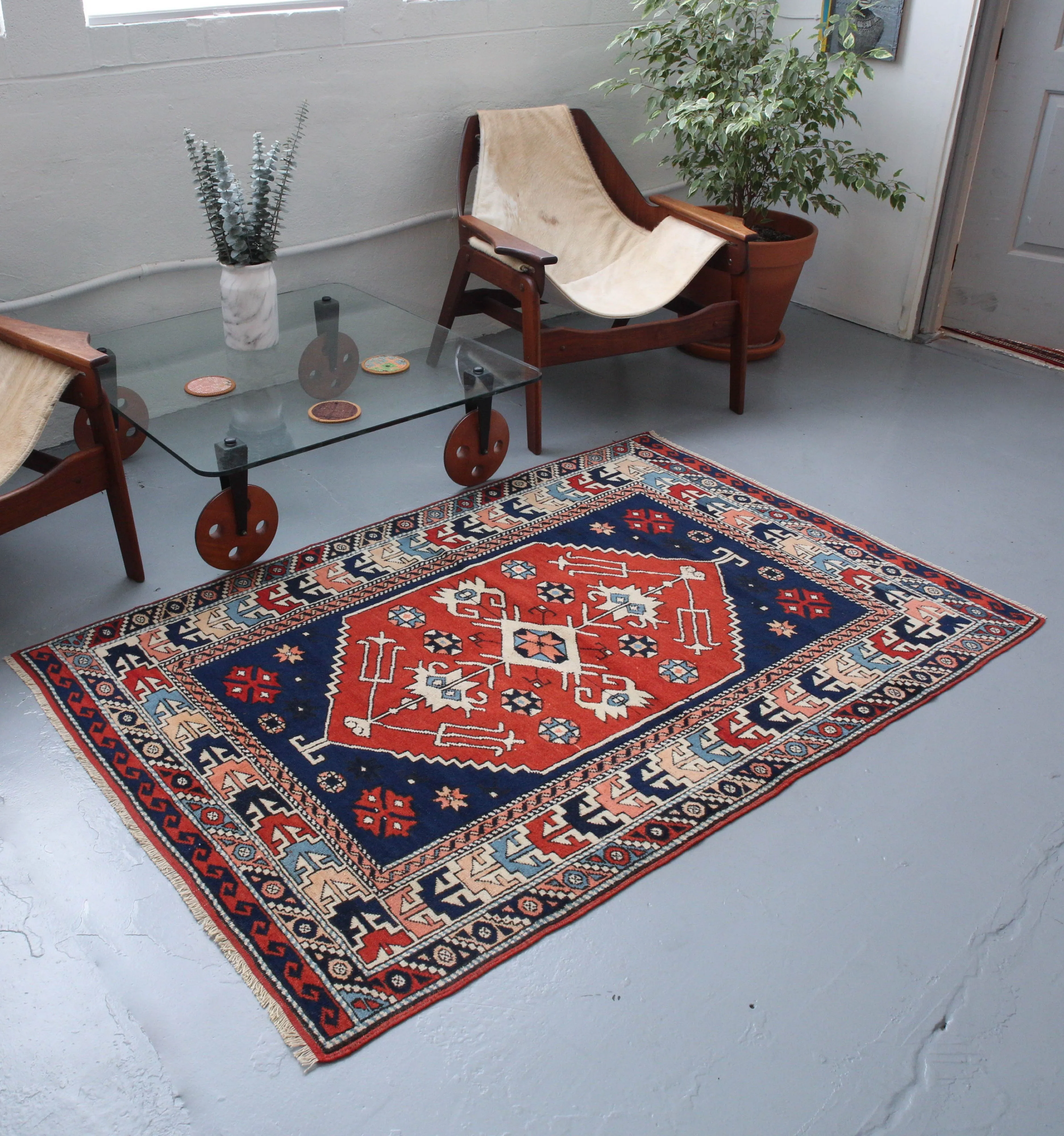Old Turkish Aegean Nomad Rug