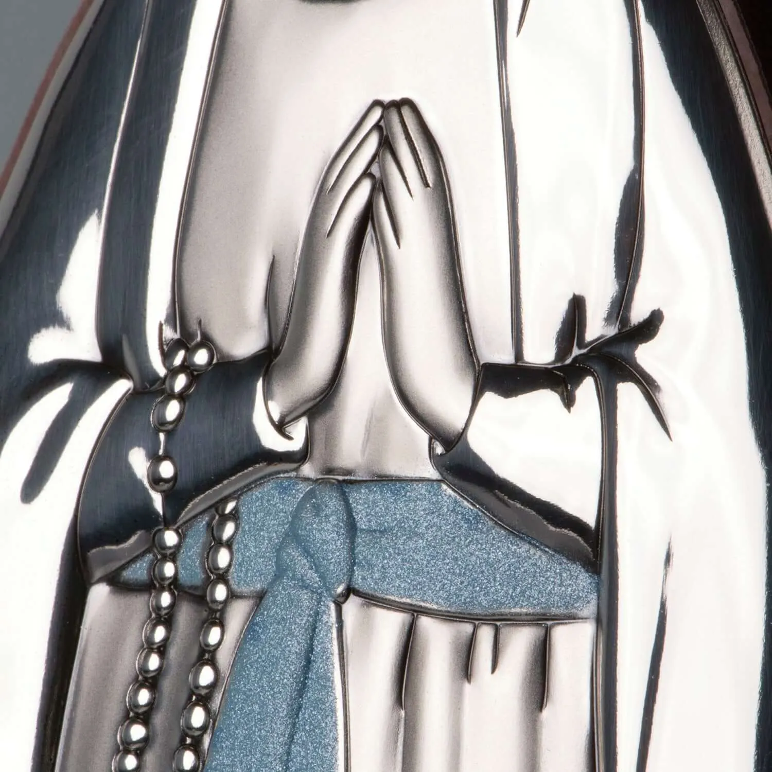 OUR LADY OF LOURDES - RELIGIOUS PICTURE - SILVER