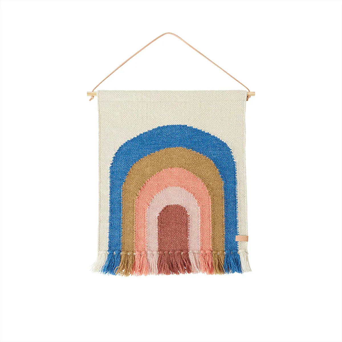 OYOY, Follow the Rainbow Mini Wall Hanger, Blue