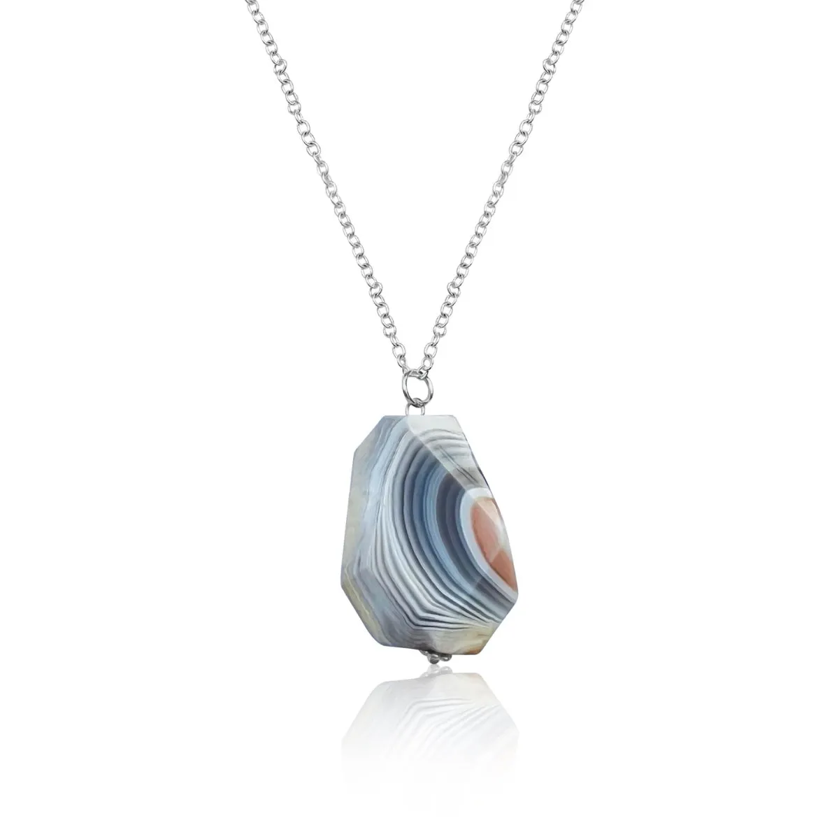 Peaceful Journey Agate Gemstone Necklace