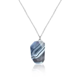 Peaceful Journey Agate Gemstone Necklace