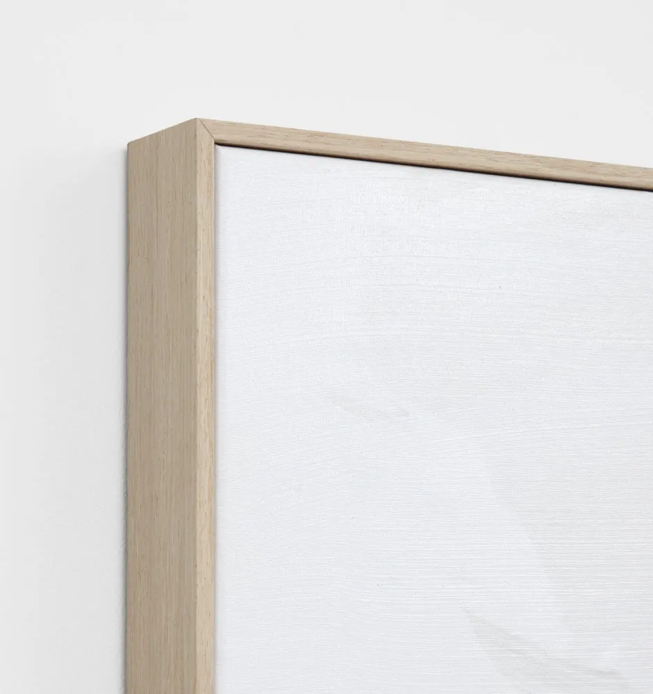 Peaceful Muse Haze Framed Canvas