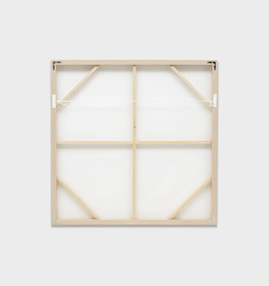 Peaceful Muse Haze Framed Canvas