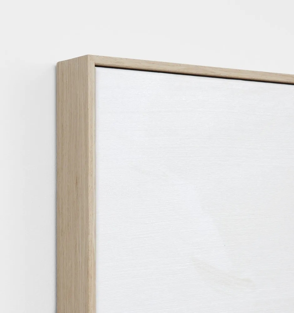 Peaceful Muse Sand Framed Canvas