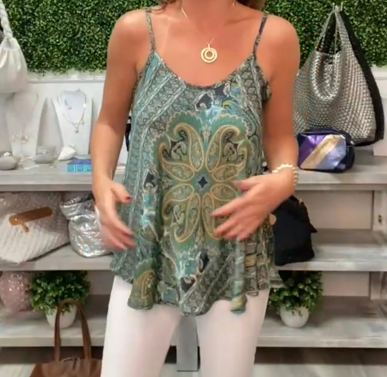 Peaceful Paisley Tank Top