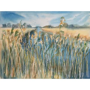 Reeds Along The River by Helen Trevisiol Duff