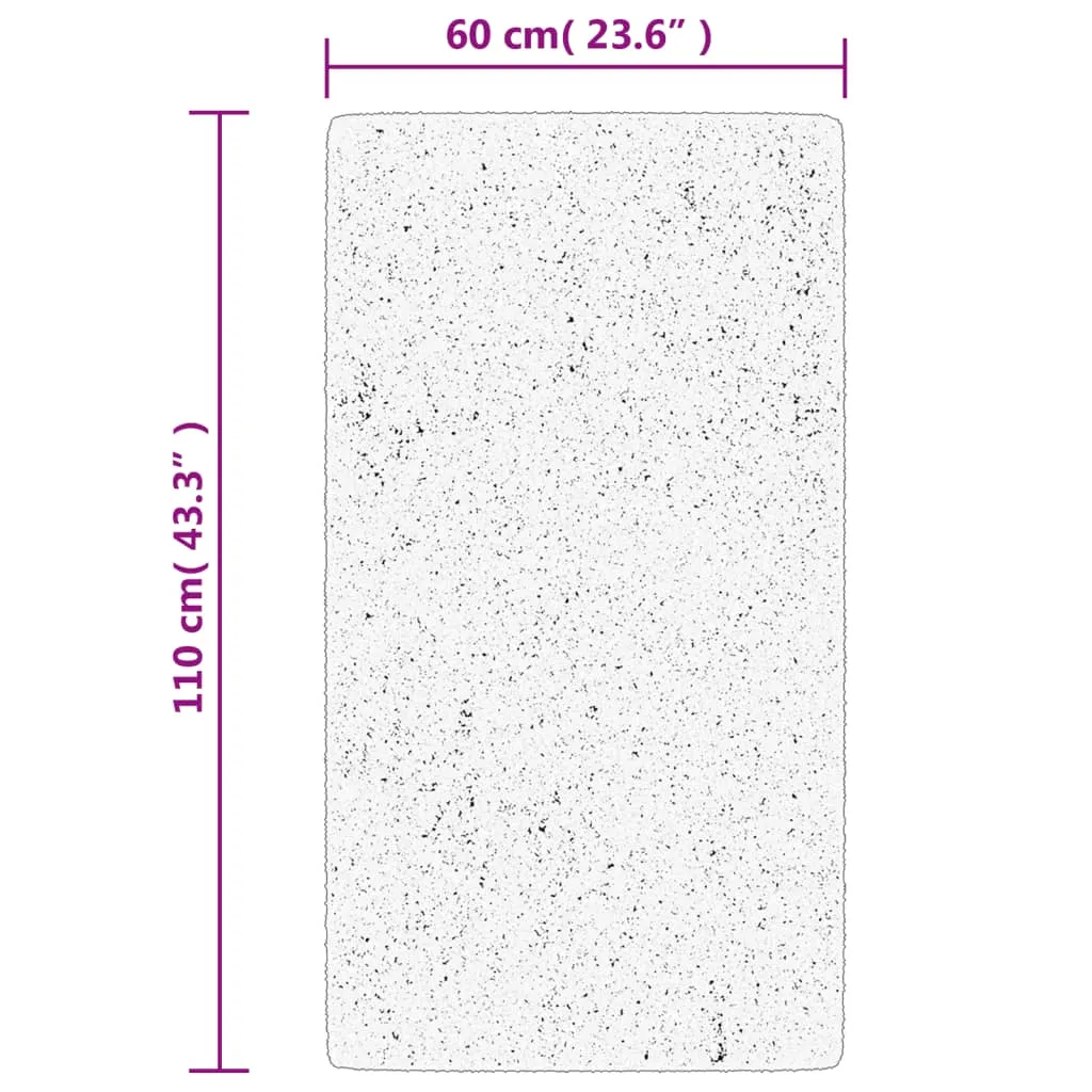 Rug OVIEDO Short Pile Turquoise 60x110 cm