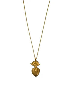 Sacred Flame Heart Necklace - Boncoeurs