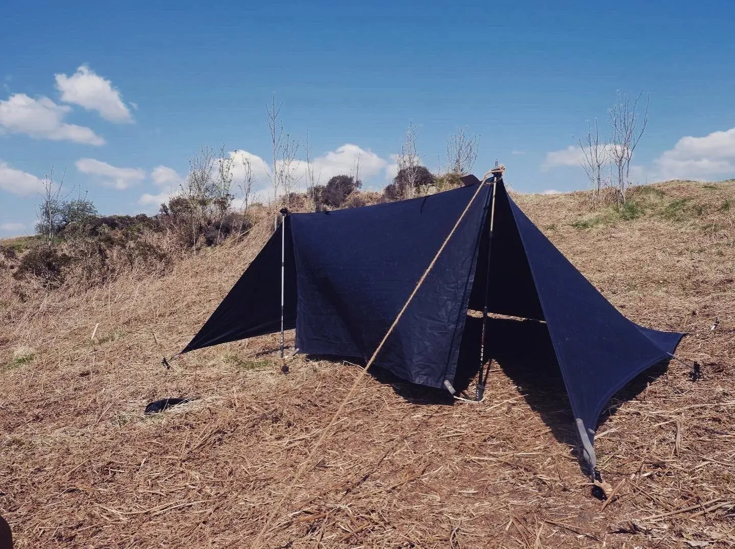 Standard WHELEN(ish), waxed canvas & leather tent tarp