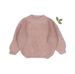 The Chunky Knit Sweater - Mauve