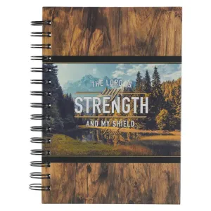 The Lord Is My Strength Wirebound Journal - Psalm 28:7