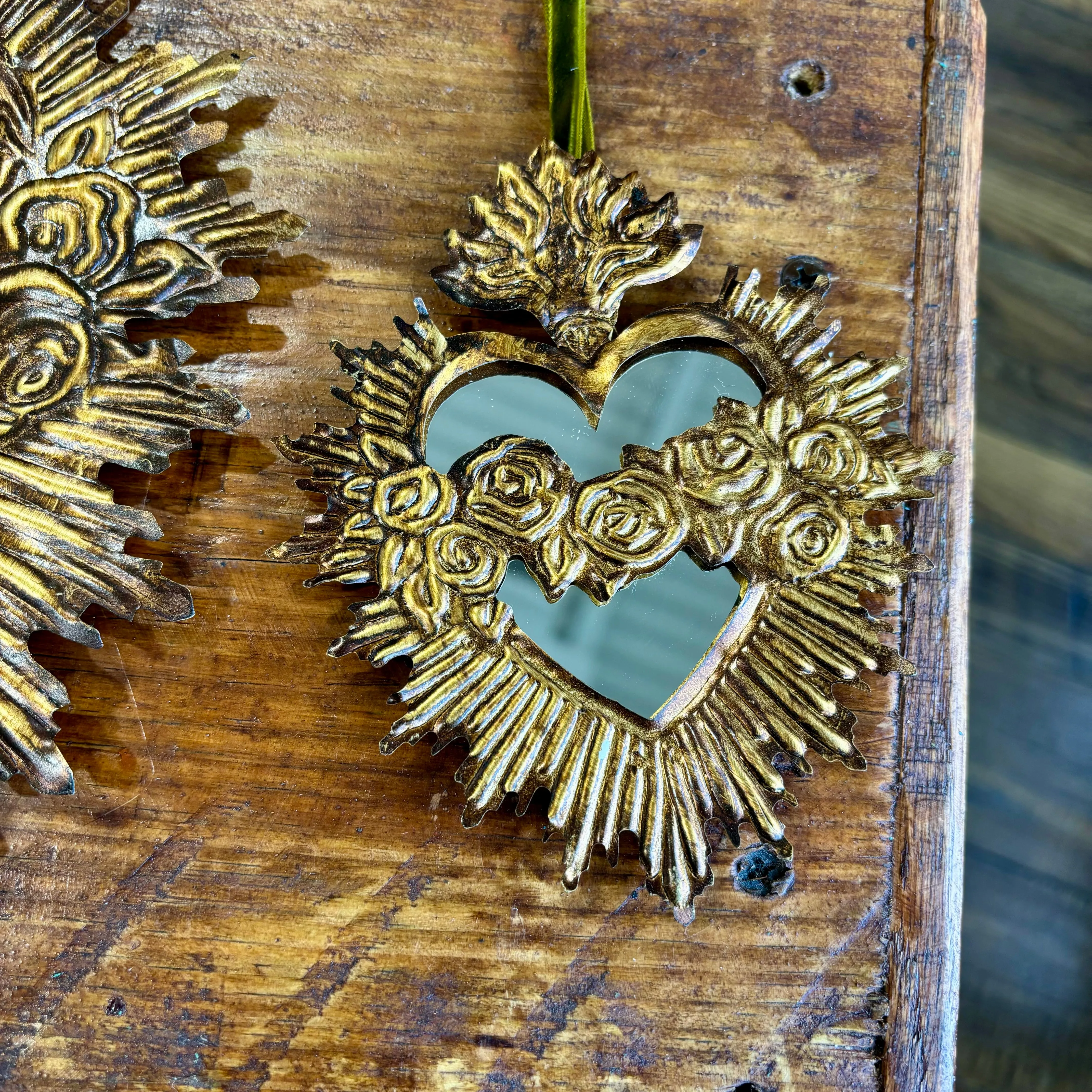 Tin Immaculate Heart of Mary Mirror