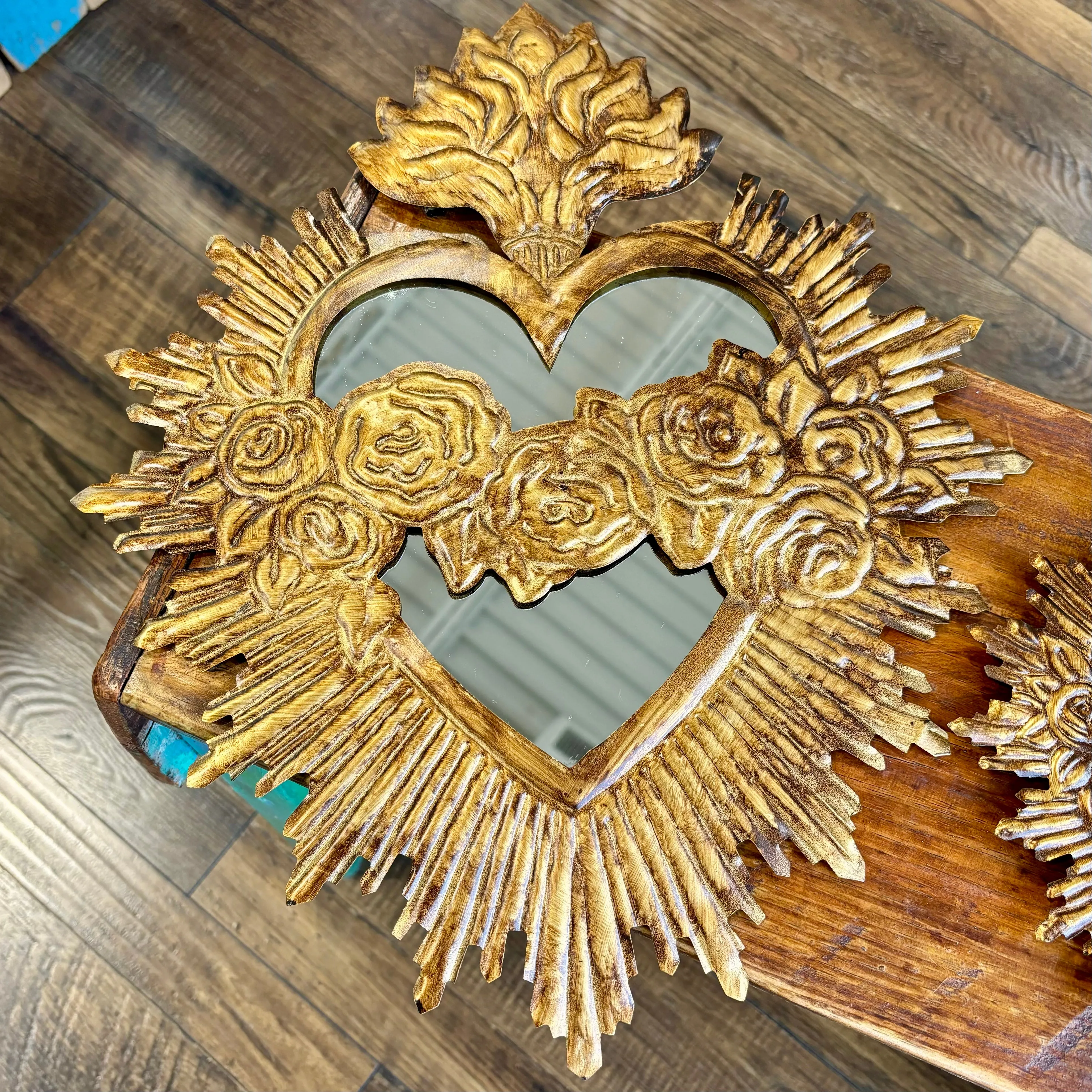 Tin Immaculate Heart of Mary Mirror