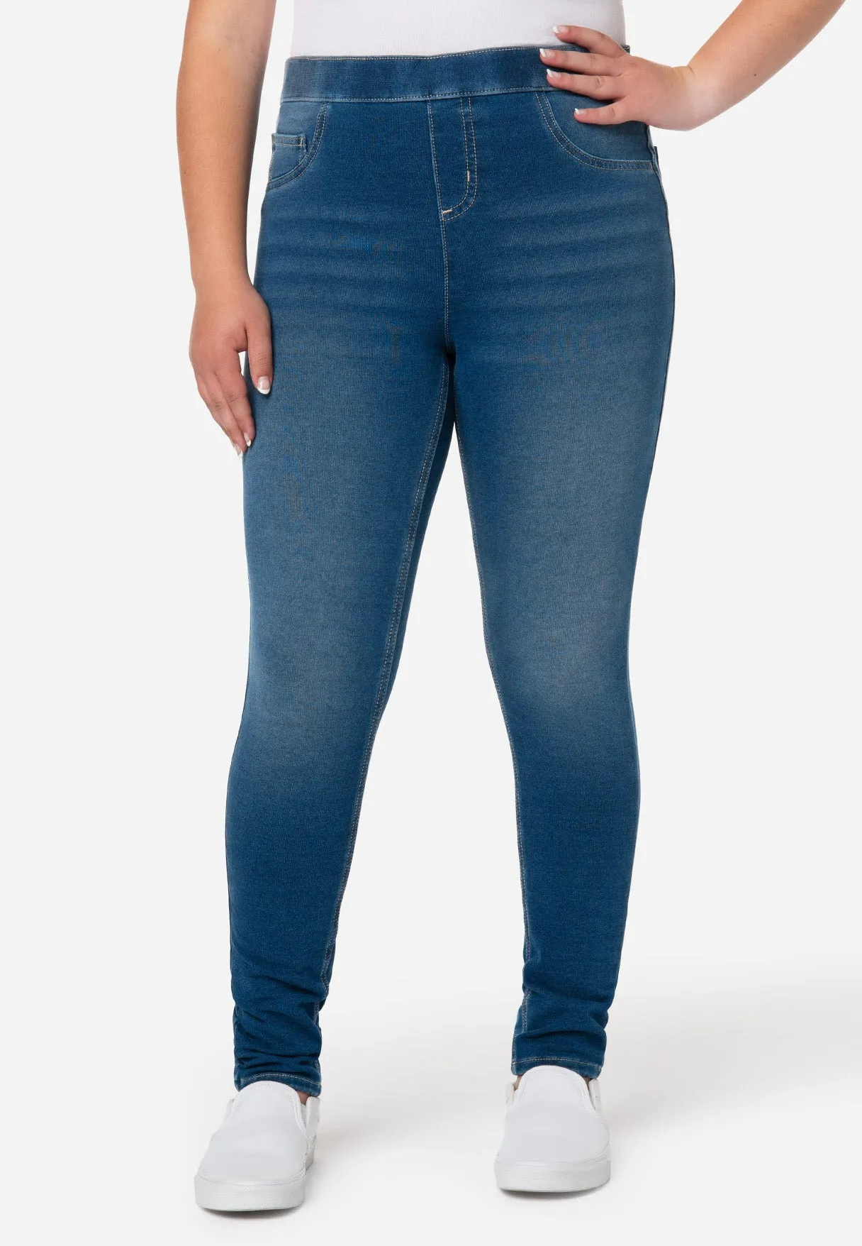 Ultra-Comfortable French Terry Jegging - 2 Pack