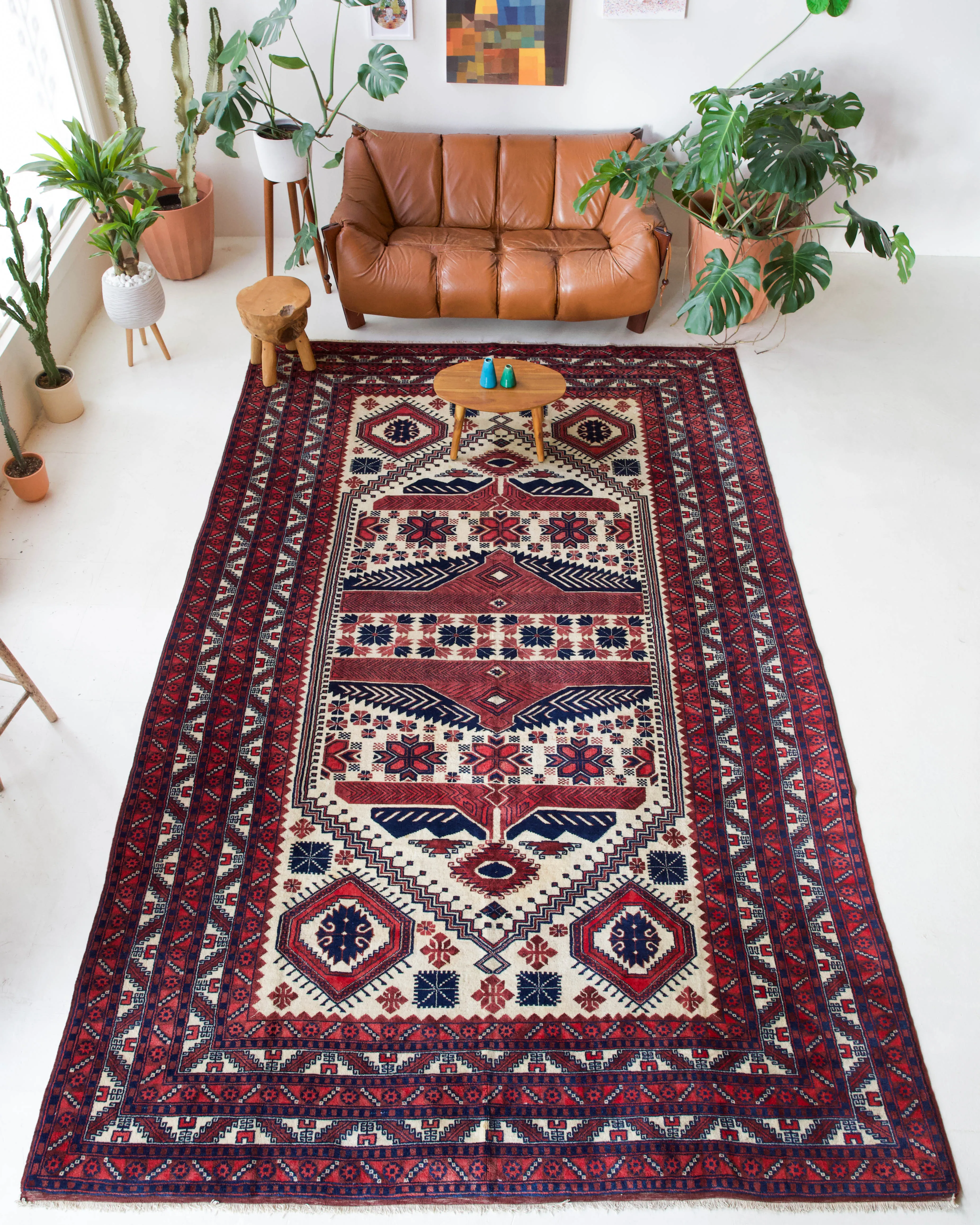 Vintage Balikesir Yagcibedir Rug 8'1'x12'6"