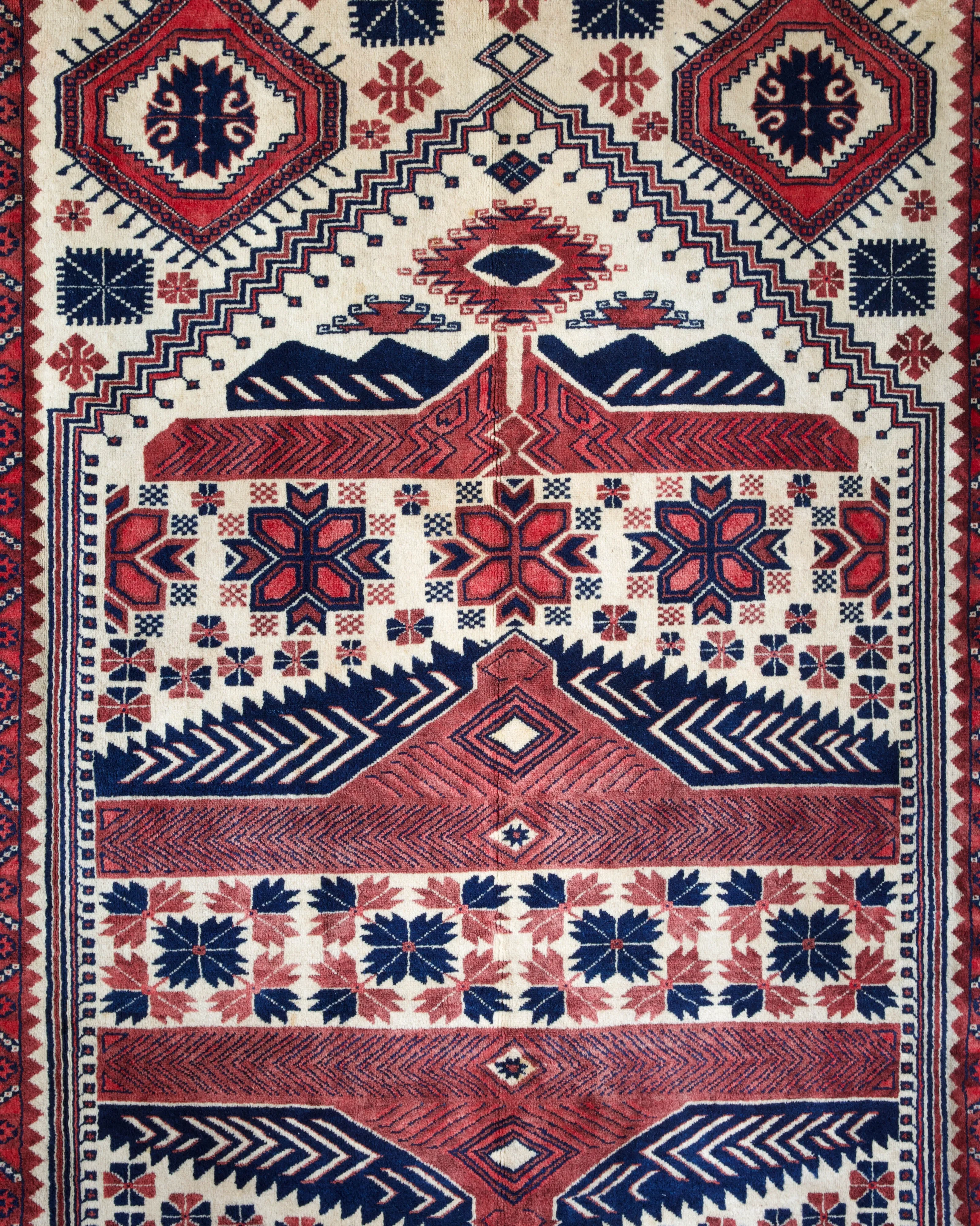Vintage Balikesir Yagcibedir Rug 8'1'x12'6"