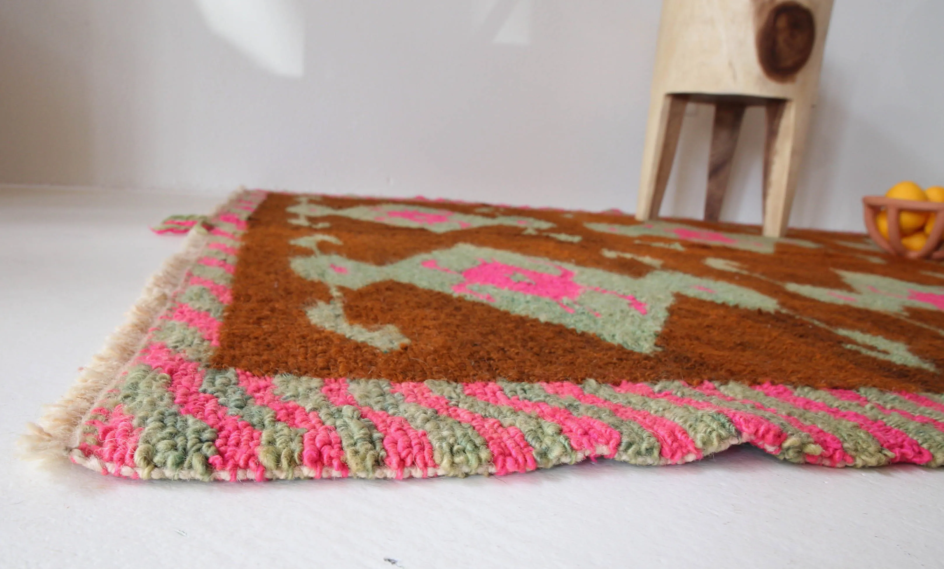 Vintage central Anatolian Tulu Rug 4'5"x5'5"