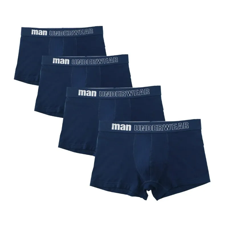 West Louis Men Breathable Trunk Cotton Underwear 4Pcs Pack