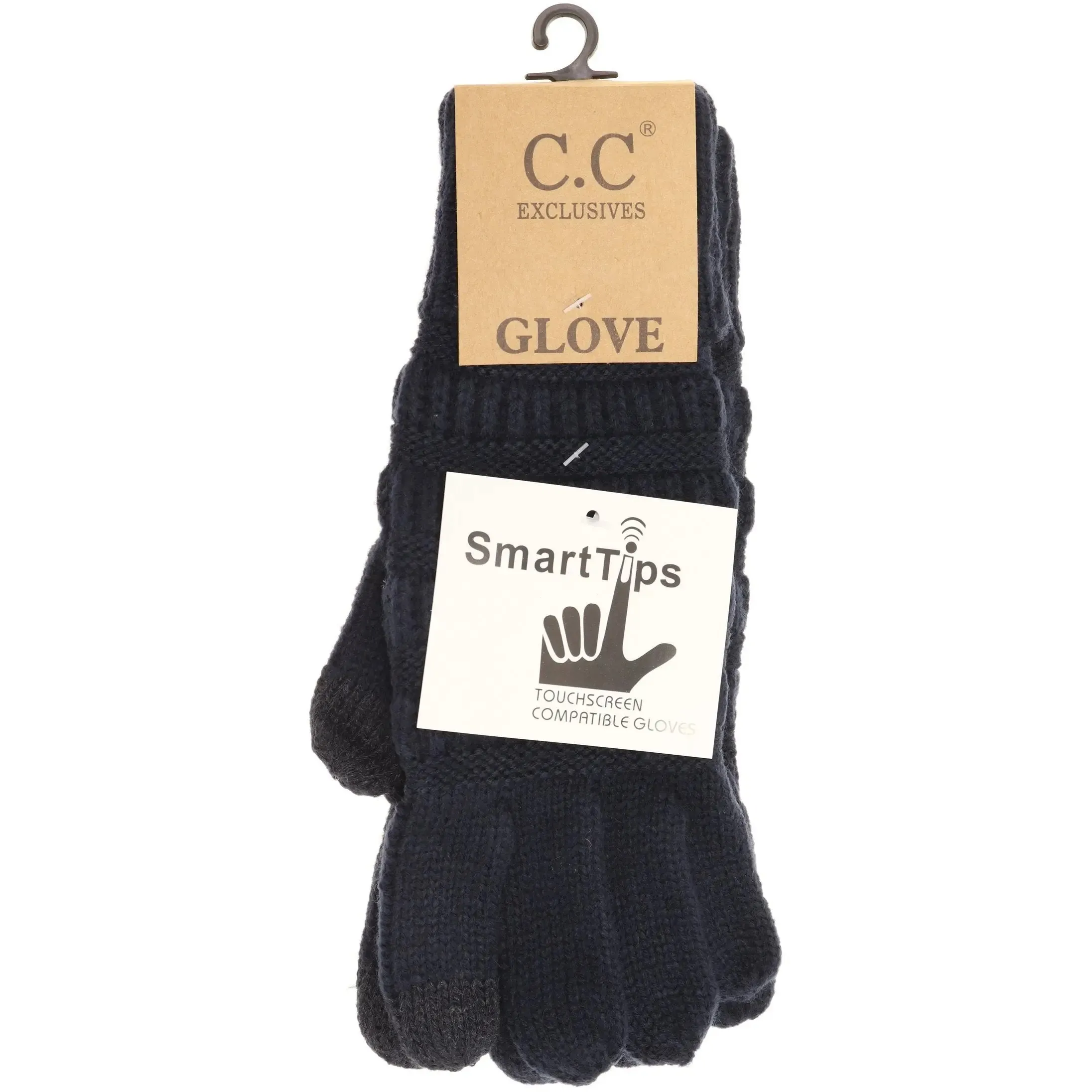 Womens CC Knit Smart Tip Gloves  Cozy & Touchscreen-Friendly