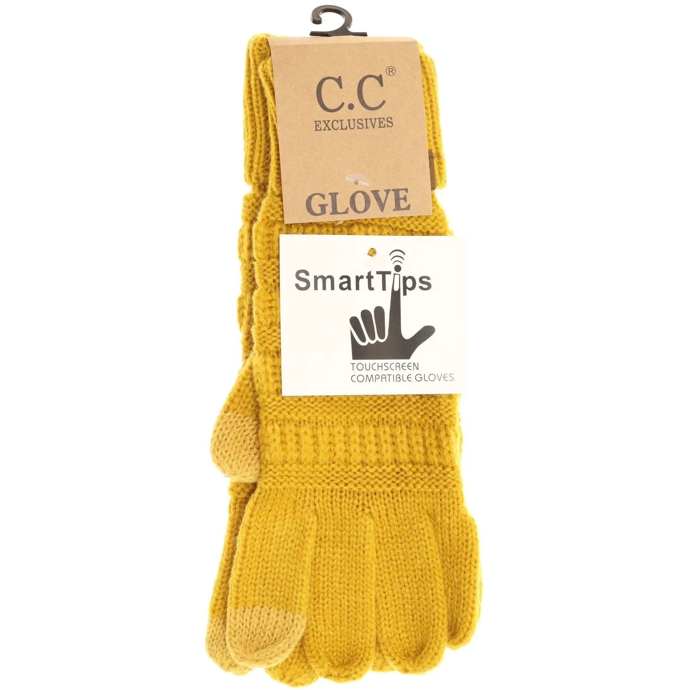 Womens CC Knit Smart Tip Gloves  Cozy & Touchscreen-Friendly