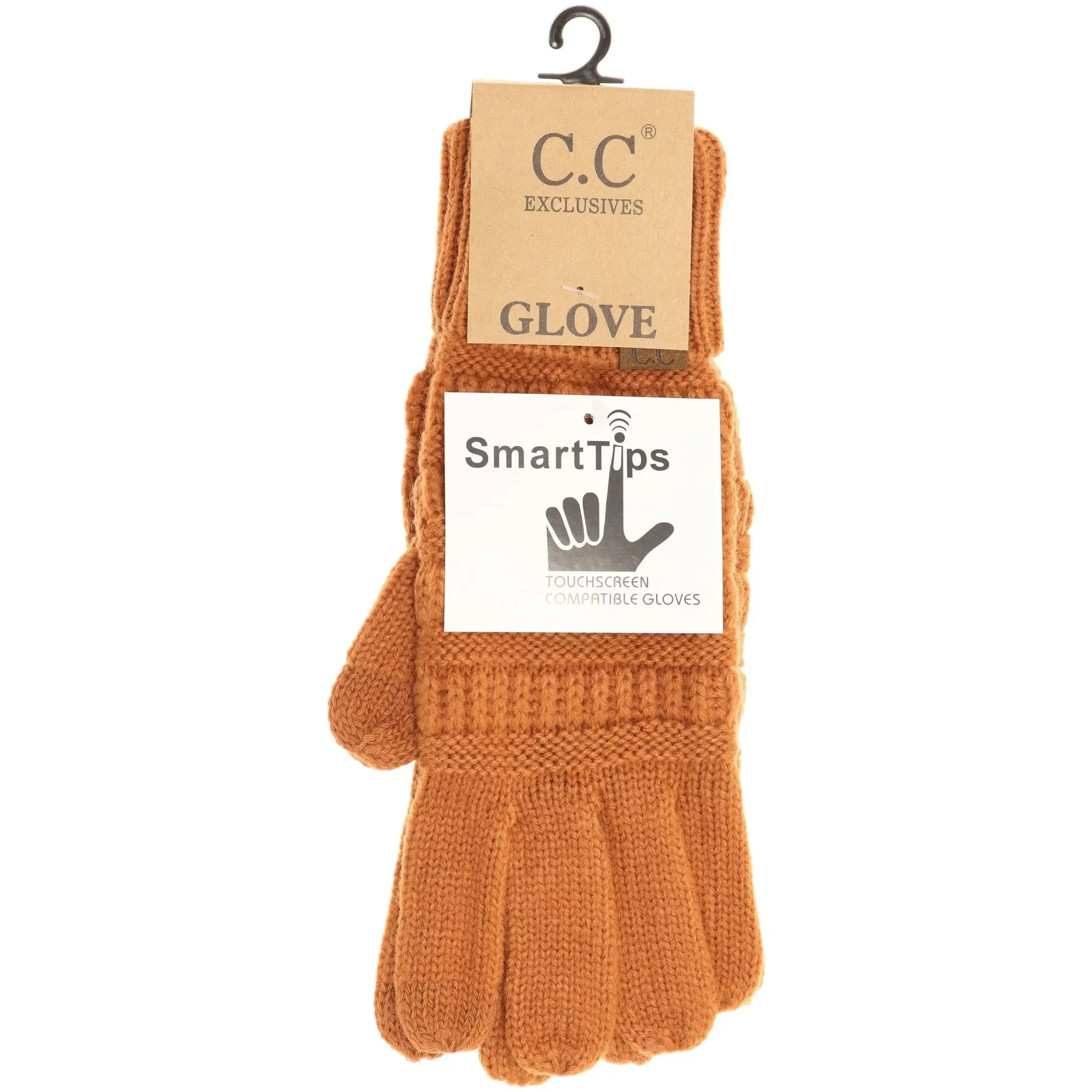 Womens CC Knit Smart Tip Gloves  Cozy & Touchscreen-Friendly